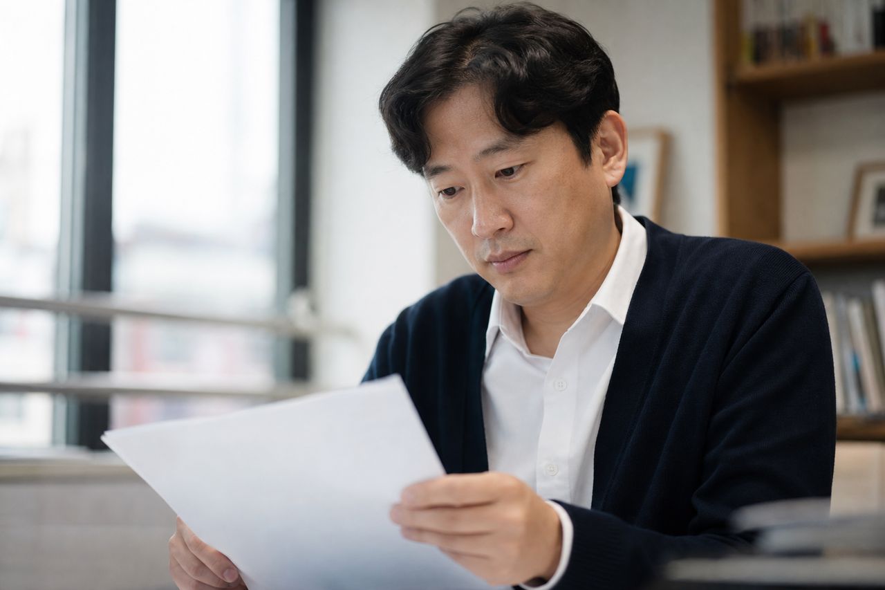 아파트 리모델링 매도청구, 소장을 받으면 가장 먼저 확인할 것 관련 상황을 보여주는 이미지 — 서류를 검토하는 모습
