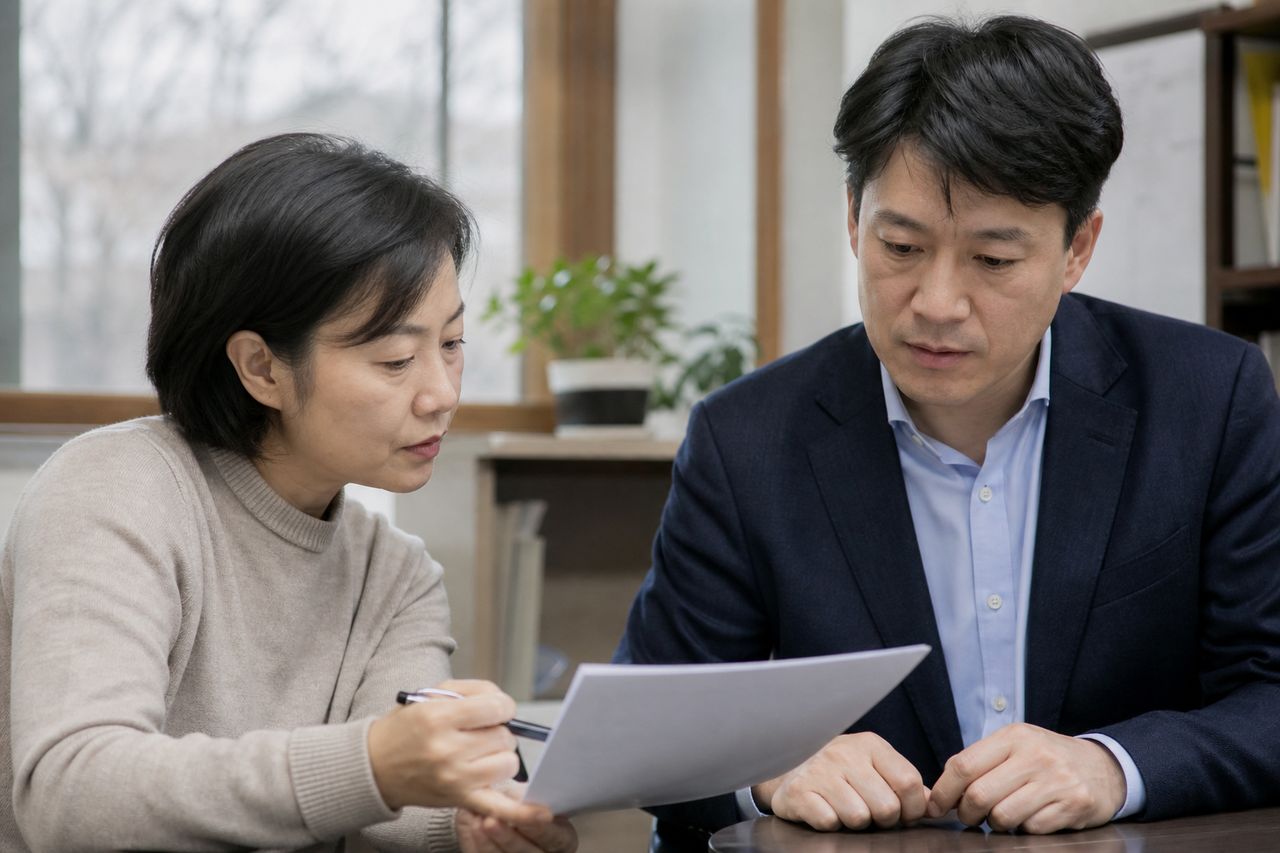 재건축 현금청산, 분양신청을 하지 않았다면 어떻게 되나 관련 전문가 상담·서류 검토 장면