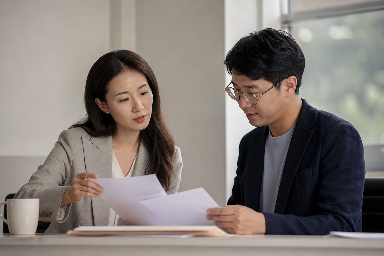 리모델링 매도청구 답변서, 소장 받은 뒤 30일이 중요한 이유 관련 전문가 상담·서류 검토 장면