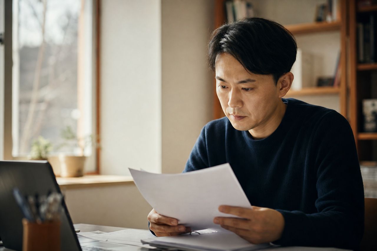 재건축 매도청구, 조합설립 미동의자도 집을 팔아야 하나 관련 상황을 보여주는 이미지 — 서류를 검토하는 모습