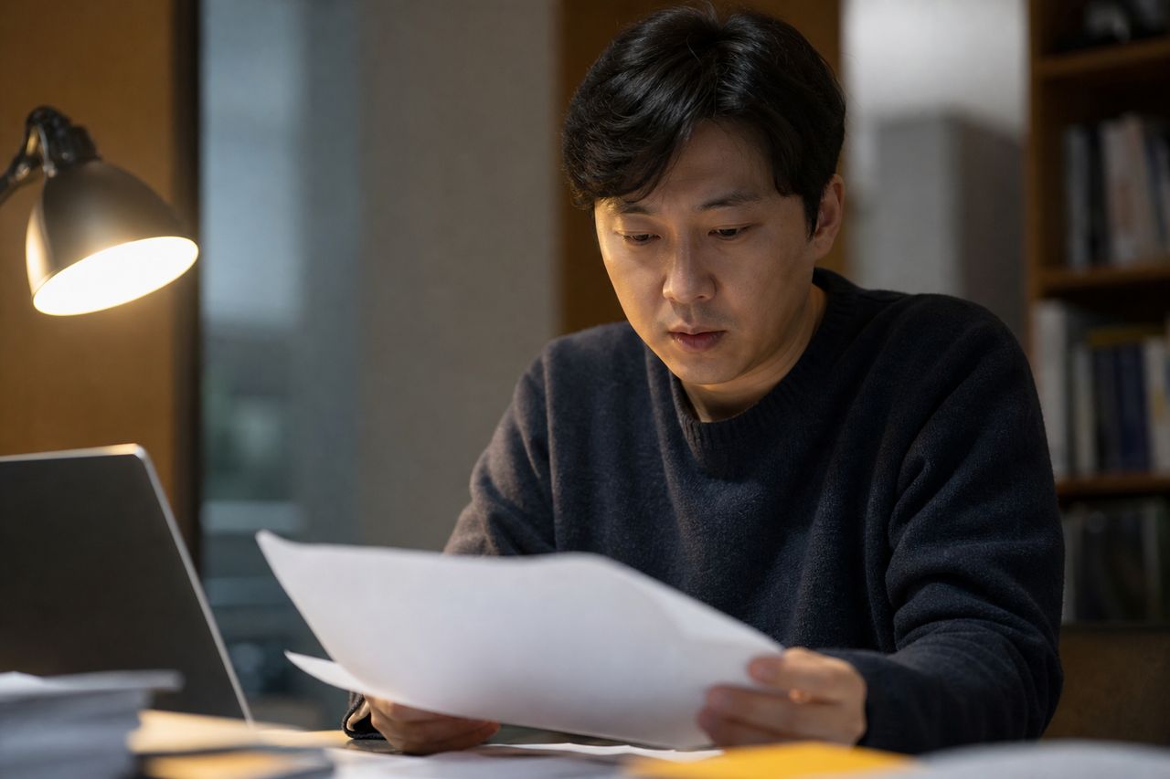 재개발 휴업보상, 영업손실 산정 내역은 어떻게 읽나 관련 상황을 보여주는 이미지 — 서류를 검토하는 모습