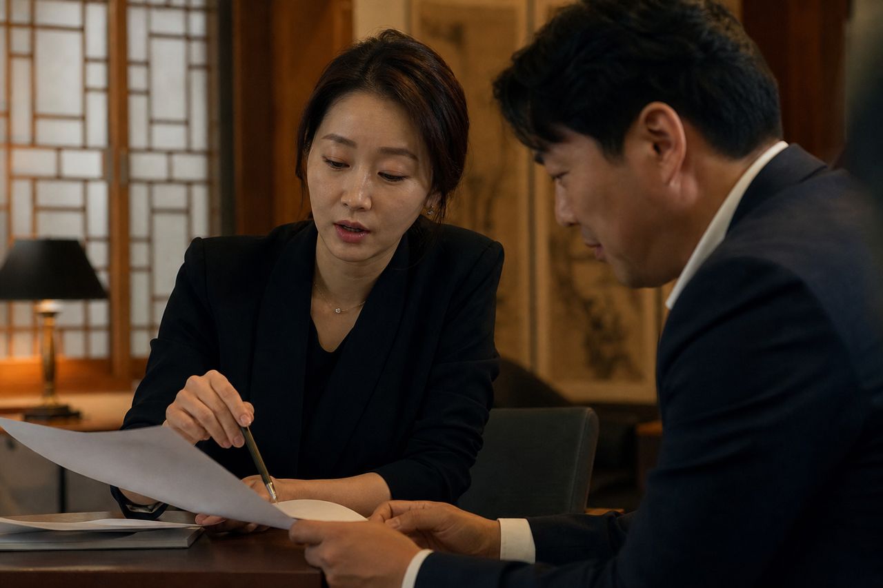 리모델링 조합의 매매제안서, 금액 외에 확인할 조건 관련 전문가 상담·서류 검토 장면